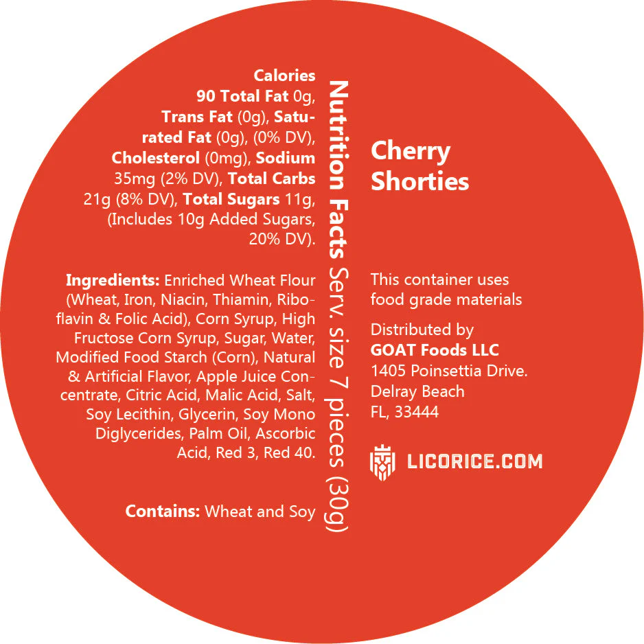 Cherry Shorties Licorice - Image 7