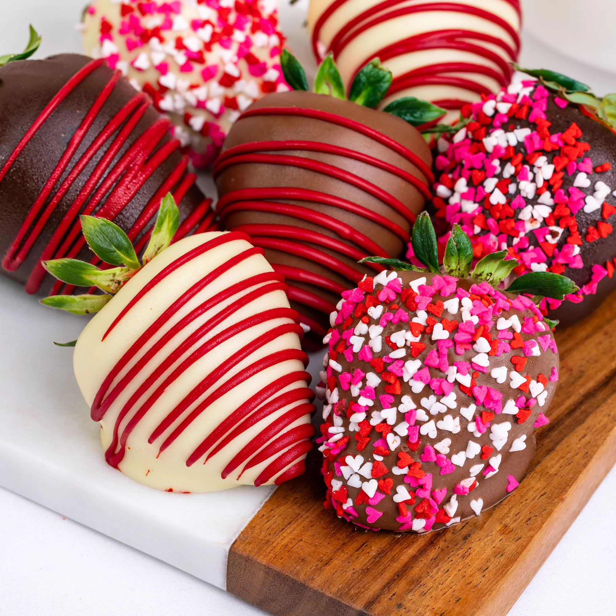 Hand-Dipped Belgian Chocolate Strawberries & Pretzel Twists - Image 2