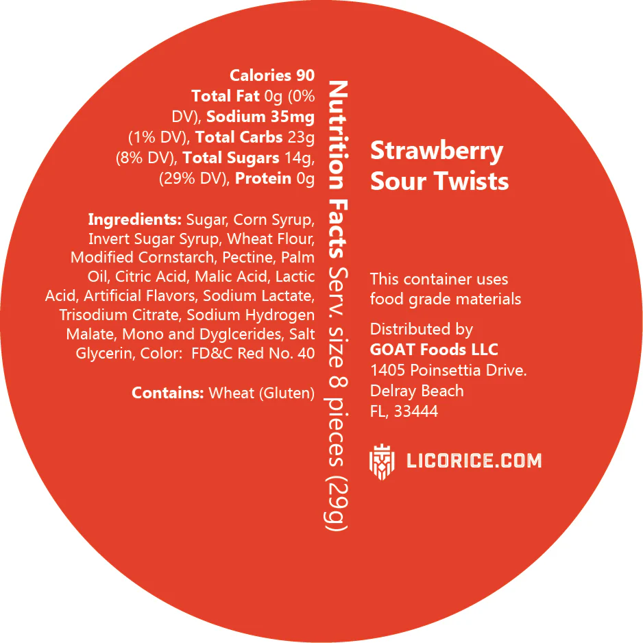 Strawberry Sour Twists Licorice - Image 4